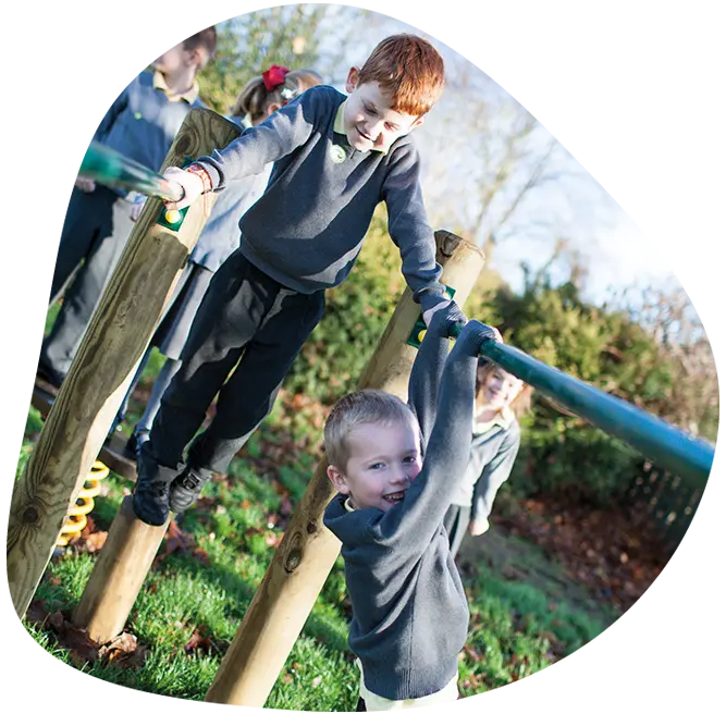 Kids playing on Play Equipment Playground Equipment